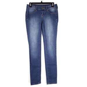 City Streets Stretch Low Rise Skinny Denim Jeans Size 1